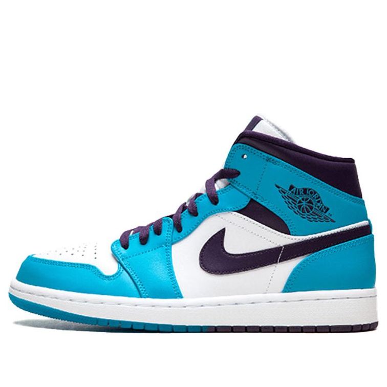 Air Jordan 1 Mid 'Hornets'  554724-415 Iconic Trainers