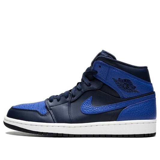 Air Jordan 1 Retro Mid 'Obsidian Royal'  554724-412 Epochal Sneaker