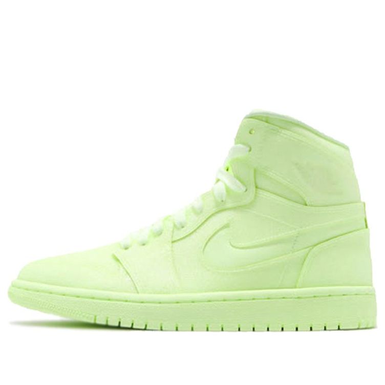 (WMNS) Air Jordan 1 High PRM 'Barely Volt'  AH7389-700 Signature Shoe