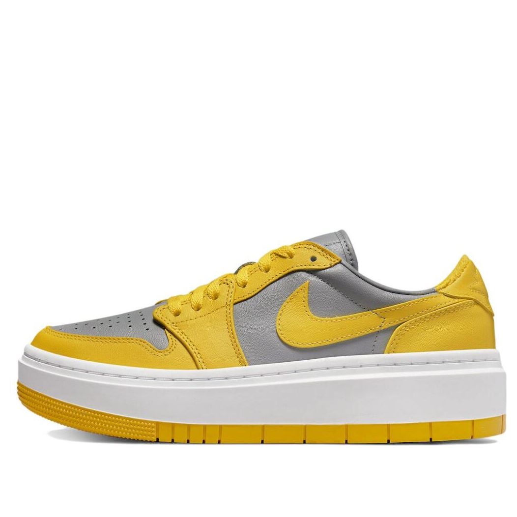 (WMNS) Air Jordan 1 Elevate Low 'Cement Grey Varsity Maize'  DH7004-017 Signature Shoe