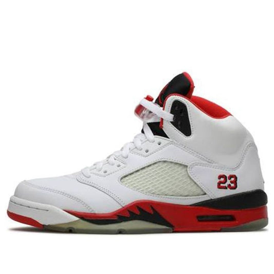 Air Jordan 5 Retro 'Fire Red' 2006  136027-162 Signature Shoe