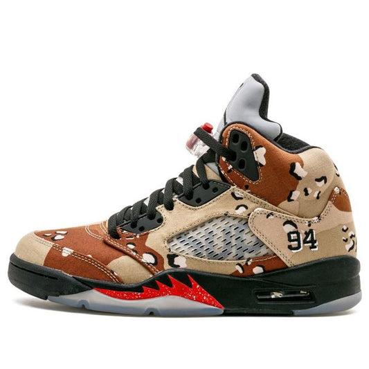 Supreme x Air Jordan 5 Retro 'Desert Camo'  824371-201 Vintage Sportswear