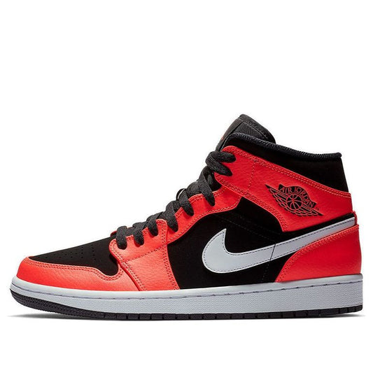 Air Jordan 1 Retro Mid 'Infrared 23'  554724-061 Classic Sneakers